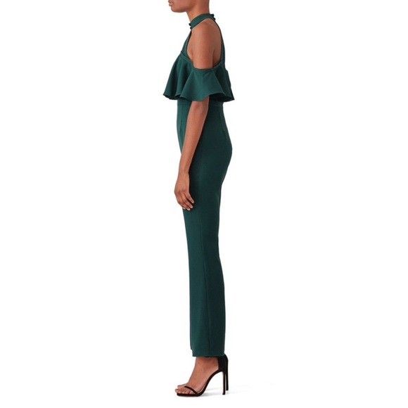 FAME AND PARTNERS • Elegant Green Halter Jumpsuit Pantsuit - Picture 5 of 8